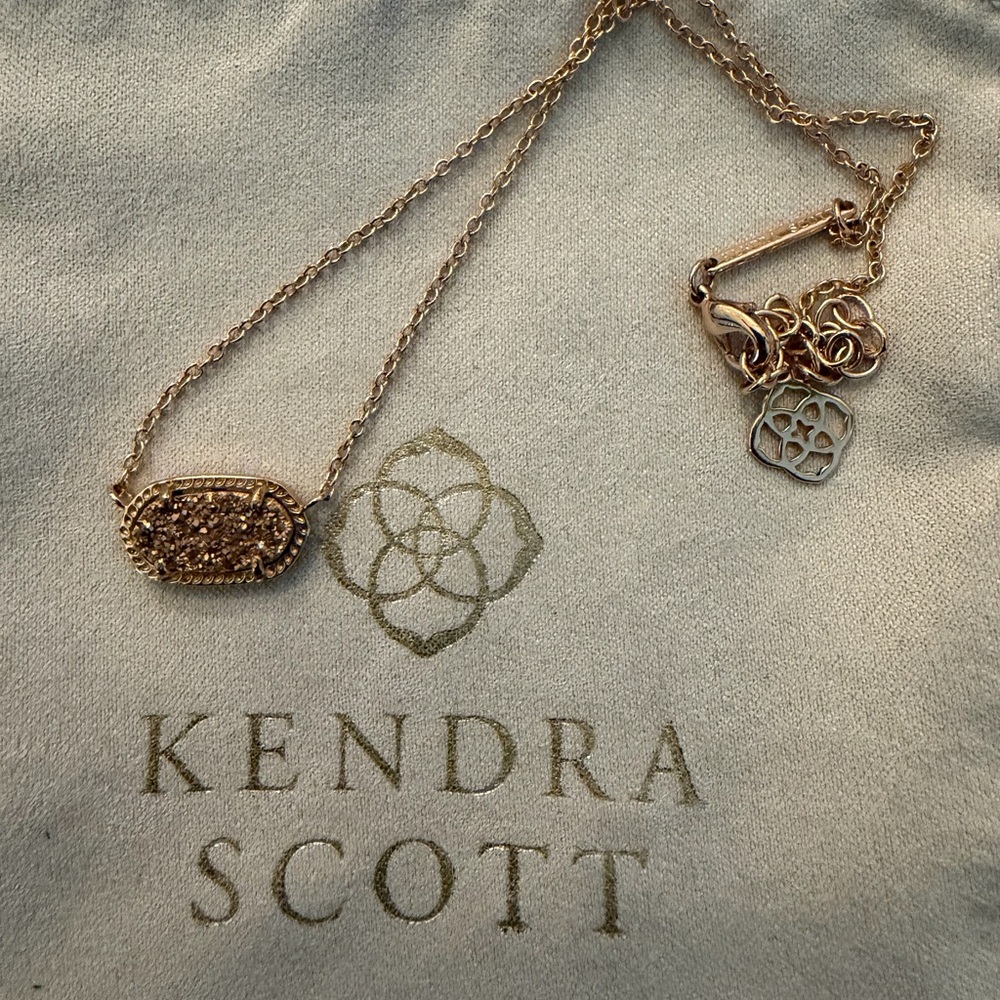 Authentic Kendra Scott Rose Gold Elisa Necklace